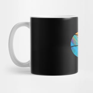 Basketball in Living Color Small Mug